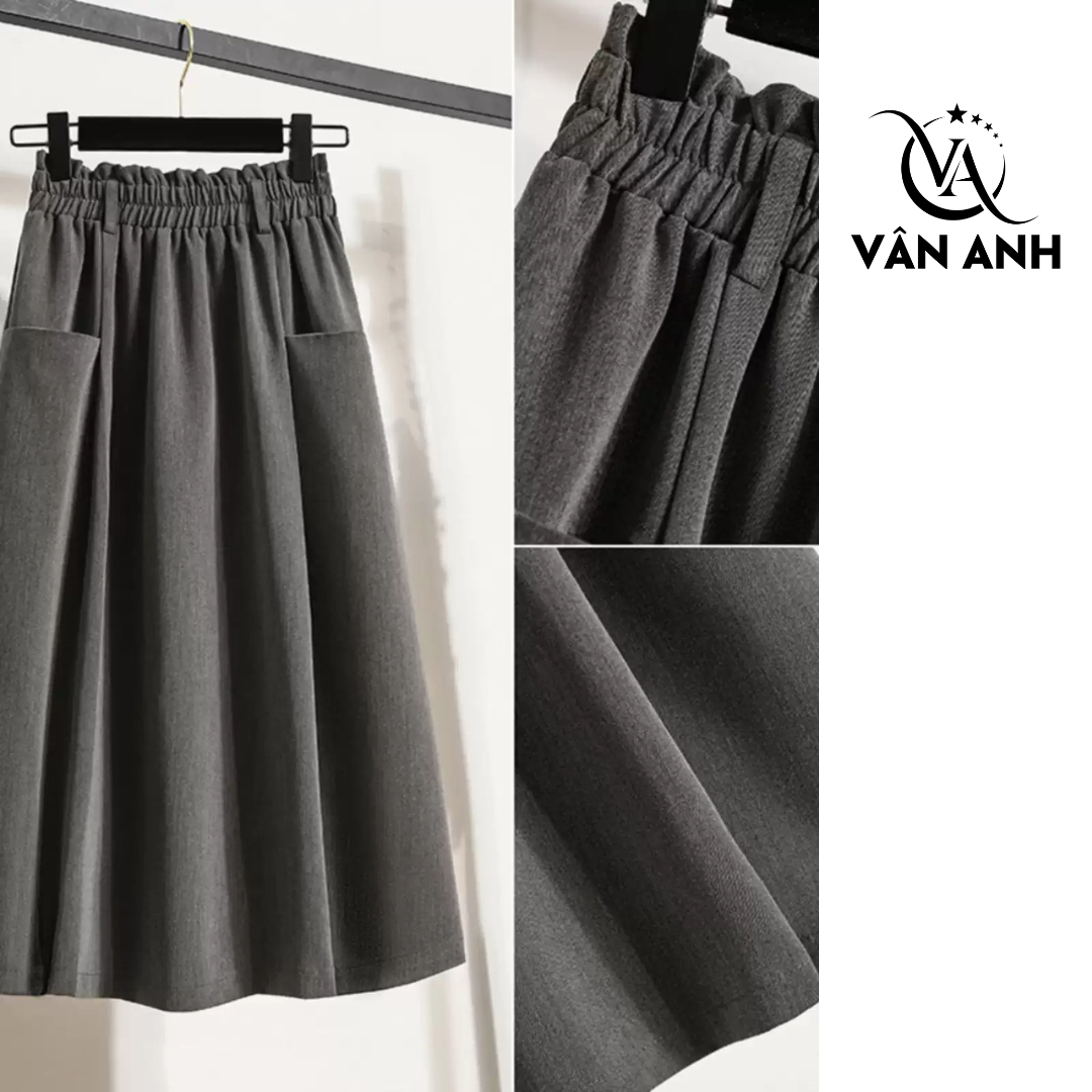 CHÂN VÁY DÁNG XÒE TÚI HỘP CHÂN VÁY DÁNG XÒE TÚI HỘP